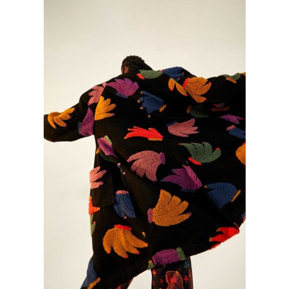 Farm Rio Banangola Fleece Cardigan (Size Medium) - Picture 3 of 12